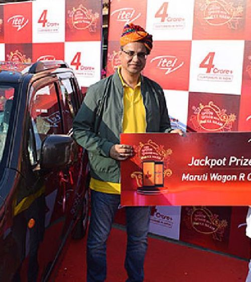 itel announces Mr. Jaswant Singh from Bikaner, Rajasthan as the Jackpot Prize Winner of a Brand New Maruti Car towards Mega Festive Bonanza Offer